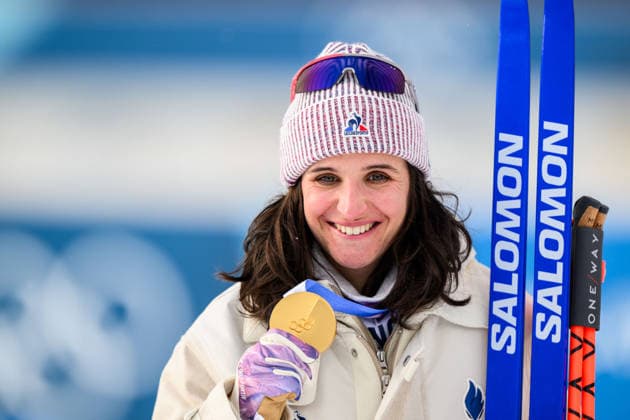 260211 Gold medalist Julia Simon of France celebrates on the podium after the women s biathlon 15 km individual during day 5 of the 2026 Winter Olympics on February 11, 2026 in Anterselva. Photo: Mathias Bergeld BILDBYRAN kod MB JM0789 skidskytte biathlon skiskyting Olympic Games, Olympische Spiele, Olympia, OS olympics winter olympics os ol olympiska spel vinter-os olympiske leker milano cortina 2026 milan cortina 2026 milano cortina 2026 olympic games milano cortina 2026 winter olympic games milano cortina-os milano cortina-ol vinter-ol 5 bbeng individual 15 km dam women kvinner Gold guld *** 260211 Gold medalist Julia Simon of France celebrates on the podium after the women s biathlon 15 km individual during day 5 of the 2026 Winter Olympics on February 11, 2026 in Anterselva Photo Mathias Bergeld BILDBYRAN code MB JM0789 biathlon biathlon olympic games olympics olympics winter olympics os ol olympiska spel vinter os olympiske leker milano cortina 2026 milan cortina 2026 milano cortina 2026 olympic games milano cortina 2026 winter olympic games milano cortina os milano cortina ol vinter ol 5 bbeng individual 15 km dam women kvinner Gold guld  Copyright: MATHIASxBERGELD BB260211MB095