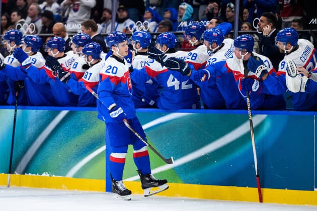260211 Juraj Slafkovsky of Slovakia celebrates after scoring 1-0 in the men s Ice hockey, Eishockey game between Slovakia and Finland during day 5 of the 2026 Winter Olympics on February 11, 2026 in Milan. Photo: Carl Sandin BILDBYRAN kod CS CS0869 ishockey ice hockey Olympic Games, Olympische Spiele, Olympia, OS olympics winter olympics os ol olympiska spel vinter-os olympiske leker milano cortina 2026 milan cortina 2026 milano cortina 2026 olympic games milano cortina 2026 winter olympic games milano cortina-os milano cortina-ol vinter-ol 5 bbeng slovakia slovakien finland jubel *** 260211 Juraj Slafkovsky of Slovakia celebrates after scoring 1 0 in the men s ice hockey game between Slovakia and Finland during day 5 of the 2026 Winter Olympics on February 11, 2026 in Milan Photo Carl Sandin BILDBYRAN kod CS CS0869 ishockey ice hockey olympic games olympics winter olympics os ol olympiska spel vinter os olympiske leker milano cortina 2026 milan cortina 2026 milano cortina 2026 olympic games milano cortina 2026 winter olympic games milano cortina os milano cortina ol vinter ol 5 bbeng slovakia slovakien finland jubel  Copyright: CARLxSANDIN BB260211CS052