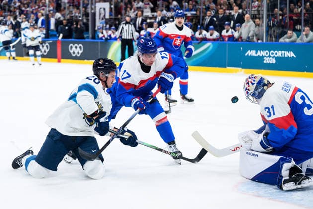 260211 Sebastian Aho of Finland and Simon Nemec and Samuel Hlavaj of Slovakia in the men s Ice hockey, Eishockey game between Slovakia and Finland during day 5 of the 2026 Winter Olympics on February 11, 2026 in Milan. Photo: Carl Sandin BILDBYRAN kod CS CS0869 ishockey ice hockey Olympic Games, Olympische Spiele, Olympia, OS olympics winter olympics os ol olympiska spel vinter-os olympiske leker milano cortina 2026 milan cortina 2026 milano cortina 2026 olympic games milano cortina 2026 winter olympic games milano cortina-os milano cortina-ol vinter-ol 5 bbeng slovakia slovakien finland *** 260211 Sebastian Aho of Finland and Simon Nemec and Samuel Hlavaj of Slovakia in the men s ice hockey game between Slovakia and Finland during day 5 of the 2026 Winter Olympics on February 11, 2026 in Milan Photo Carl Sandin BILDBYRAN kod CS CS0869 ishockey ice hockey olympic games olympics winter olympics os ol olympiska spel vinter os olympiske leker milano cortina 2026 milan cortina 2026 milano cortina 2026 olympic games milano cortina 2026 winter olympic games milano cortina os milano cortina ol vinter ol 5 bbeng slovakia slovakien finland  Copyright: CARLxSANDIN BB260211CS054