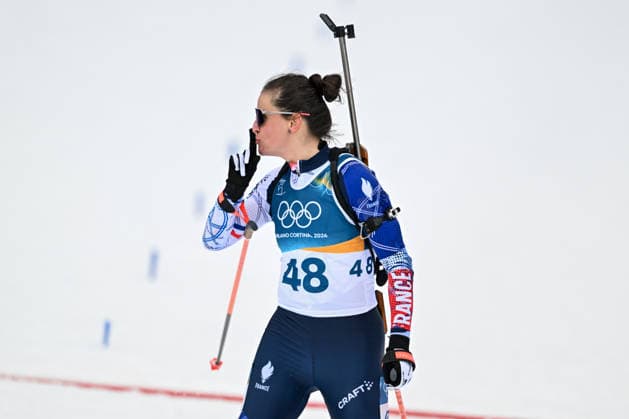 February 11, 2026, Anterselva, Bolzano, Italy: Simon Julia from France during the Winter Olympic Games, Olympische Spiele, Olympia, OS Milano Cortina 2026, in Anterselva Biathlon Arena , on February 11 2026, in Cortina, Italy Anterselva Italy - ZUMAm345 20260211_oly_m345_034 Copyright: xFedericoxManonix