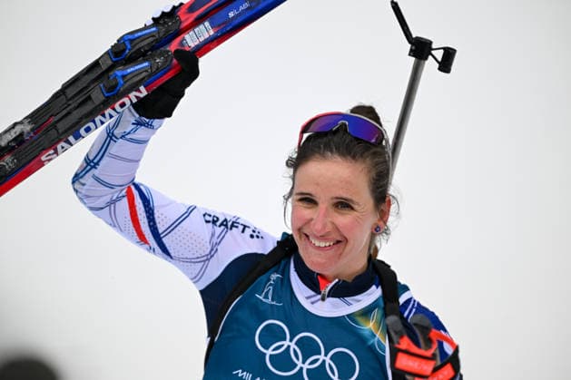 February 11, 2026, Anterselva, Bolzano, Italy: Simon Julia from France during the Winter Olympic Games, Olympische Spiele, Olympia, OS Milano Cortina 2026, in Anterselva Biathlon Arena , on February 11 2026, in Cortina, Italy Anterselva Italy - ZUMAm345 20260211_oly_m345_036 Copyright: xFedericoxManonix