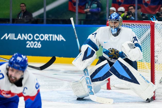 260211 Juuse Saros of Finland in the men s Ice hockey, Eishockey game between Slovakia and Finland during day 5 of the 2026 Winter Olympics on February 11, 2026 in Milan. Photo: Carl Sandin BILDBYRAN kod CS CS0869 ishockey ice hockey Olympic Games, Olympische Spiele, Olympia, OS olympics winter olympics os ol olympiska spel vinter-os olympiske leker milano cortina 2026 milan cortina 2026 milano cortina 2026 olympic games milano cortina 2026 winter olympic games milano cortina-os milano cortina-ol vinter-ol 5 bbeng slovakia slovakien finland *** 260211 Juuse Saros of Finland in the men s ice hockey game between Slovakia and Finland during day 5 of the 2026 Winter Olympics on February 11, 2026 in Milan Photo Carl Sandin BILDBYRAN kod CS CS0869 ishockey ice hockey olympic games olympics winter olympics os ol olympiska spel vinter os olympiske leker milano cortina 2026 milan cortina 2026 milano cortina 2026 olympic games milano cortina 2026 winter olympic games milano cortina os milano cortina ol vinter ol 5 bbeng slovakia slovakien finland  Copyright: CARLxSANDIN BB260211CS074