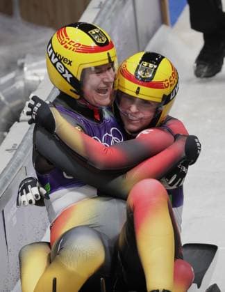 GER Damen Doppelsitzer mit Dajana EITBERGER und Magdalena MATSCHINA (RC Ilmenau SV Bad Feilenbach), 2.Platz, 2nd place. Rodeln Doppelsitzer. Olympische Winterspiele 2026. 11.2.2026, Sliding Center, Cortina, Italien. Quelle Copyright Credit : Oryk HAIST *** GER Womens Doubles with Dajana EITBERGER and Magdalena MATSCHINA RC Ilmenau SV Bad Feilenbach , 2nd place, 2nd place Luge Doubles Olympic Winter Games 2026 11 2 2026, Sliding Center, Cortina, Italy Source Copyright Credit Oryk HAIST xOLY-ROD-LUG05x