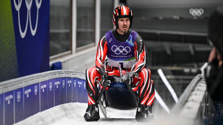 OLYMPICS - Winter Olympic Games, Olympische Spiele, Olympia, OS Milano Cortina 2026 CORTINA D AMPEZZO,ITALY,11.FEB.26 - OLYMPICS, LUGE - Winter Olympic Games Milano Cortina 2026, men, doubles. Image shows Thomas Steu and Wolfgang Kindl (AUT).  GEPAxpictures xAlexanderxSolc