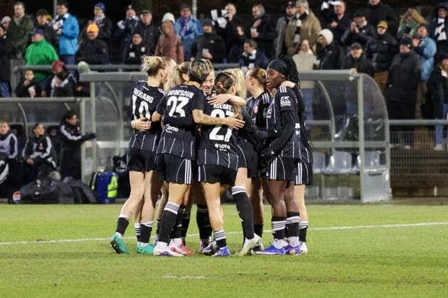 11.02.2026, xgrfx, Fussball UEFA Women s Europa Cup 1 4 Finale, Eintracht Frankfurt - FC Nordsjaelland v.l. Tor, Ereleta Memeti (Eintracht Frankfurt) (DFL DFB REGULATIONS PROHIBIT ANY USE OF PHOTOGRAPHS as IMAGE SEQUENCES and or QUASI-VIDEO) Stadion am Brentanobad