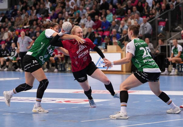 Handball I Frauen I Saison 2025-2026 I 1. HBF I 17. Spieltag I VFL Oldenburg - Thüringer HC I 11.02.2026 Johanna Reichert (29, Thüringer HC) Oldenburg Kleine EWE-Arena Niedersachsen Deutschland Copyright: xLobeca JonasxBoningx
