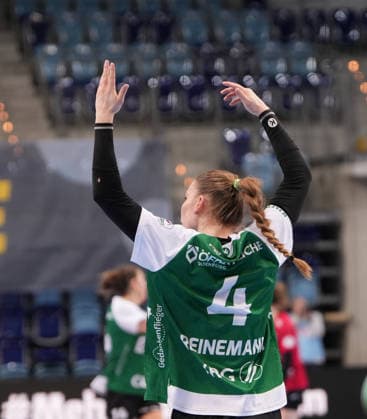 Handball I Frauen I Saison 2025-2026 I 1. HBF I 17. Spieltag I VFL Oldenburg - Thüringer HC I 11.02.2026 Toni-Luisa Reinemann (4, VfL Oldenburg) Oldenburg Kleine EWE-Arena Niedersachsen Deutschland Copyright: xLobeca JonasxBoningx