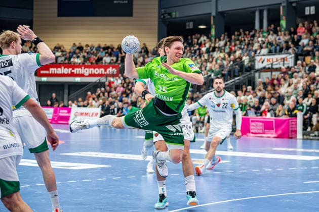 Handball Bundesliga; HSG Wetzlar - Füchse Berlin, 11.02.26 Justin Müller (HSG Wetzlar, 25) Handball Bundesliga; HSG Wetzlar - Füchse Berlin: Wetzlar, 11.02.26 Copyright: xBEAUTIFULxSPORTS Roeczeyx