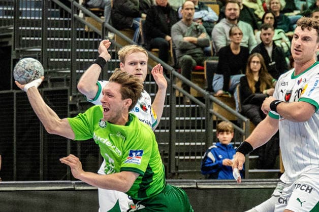 Justin Mueller (HSG Wetzlar, 25) setzt sich mit vollem Einsatz durch GER, HSG Wetzlar vs Fuechse Berlin, Handball, 1. Bundesliga Herren, 20. Spieltag, Spielzeit 2025 2026, 11.02.2026 GER, HSG Wetzlar vs Fuechse Berlin, Handball, 1. Bundesliga Herren, 20. Spieltag, Spielzeit 2025 2026, 11.02.2026 Wetzlar Copyright: xEibner-Pressefoto GerhardxWingenx EP_GWR