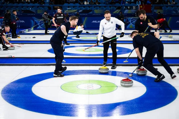 260211 Niklas Edin of Sweden and Joel Retornaz of Italy compete in a men s round robin curling match between Sweden and Italy during day 5 of the 2026 Winter Olympics on February 11, 2026 in Cortina. Photo: Jon Olav Nesvold BILDBYRAN COP 217 JE0117 curling Olympic Games, Olympische Spiele, Olympia, OS olympics winter olympics os ol olympiska spel vinter-os olympiske leker milano cortina 2026 milan cortina 2026 milano cortina 2026 olympic games milano cortina 2026 winter olympic games milano cortina-os milano cortina-ol vinter-ol 5 bbeng *** 260211 Niklas Edin of Sweden and Joel Retornaz of Italy compete in a men s round robin curling match between Sweden and Italy during day 5 of the 2026 Winter Olympics on February 11, 2026 in Cortina Photo Jon Olav Nesvold BILDBYRAN COP 217 JE0117 curling olympic games olympics winter olympics os ol olympiska spel vinter os olympiske leker milano cortina 2026 milan cortina 2026 milano cortina 2026 olympic games milano cortina 2026 winter olympic games milano cortina os milano cortina ol vinter ol 5 bbeng  Copyright: JONxOLAVxNESVOLD BB260211JE075