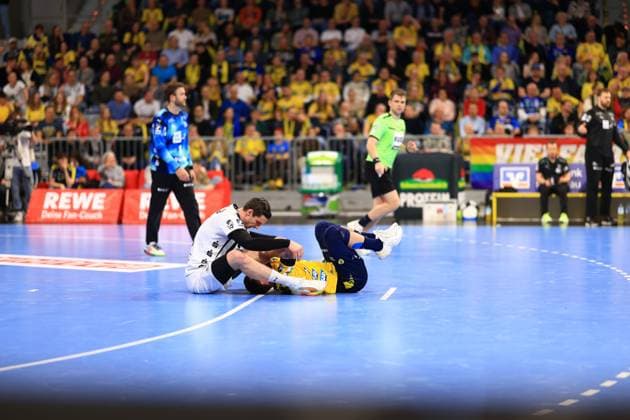 RECORD DATE NOT STATED Szene mit Spielern von Team THW Kiel und Team Rhein Neckar Löwen Rhein Neckar Löwen vs THW Kiel