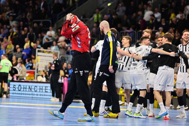David Spaeth (Rhein-Neckar Loewen, 29) ist enttaeuscht ueber die Niederlage gegen Kiel GER, Rhein-Neckar Loewen vs THW Kiel, Handball, Daikin Handball-Bundesliga, 20. Spieltag, Spielzeit 2025 2026, 11.02.2026 GER, Rhein-Neckar Loewen vs THW Kiel, Handball, Daikin Handball-Bundesliga, 20. Spieltag, Spielzeit 2025 2026, 11.02.2026 Mannheim Copyright: xEibner-Pressefoto RenexWeissx EP_RWS