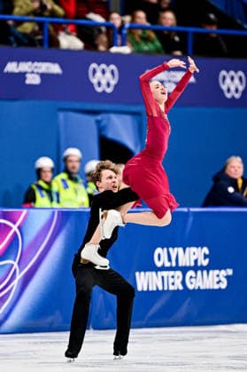 Milla Ruud REITAN & Nikolaj MAJOROV (SWE), during Ice Dance Free Dance, at the Olympic Winter games, Winterspiele,Spiele, Summer games Milano Cortina 2026, at Milano Ice Skating Arena, on February 11, 2026 in Milan, Italy. Noxthirdxpartyxsales  aflo_319386380