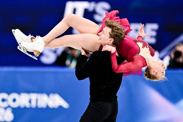 Milla Ruud REITAN & Nikolaj MAJOROV (SWE), during Ice Dance Free Dance, at the Olympic Winter games, Winterspiele,Spiele, Summer games Milano Cortina 2026, at Milano Ice Skating Arena, on February 11, 2026 in Milan, Italy. Noxthirdxpartyxsales  aflo_319386431
