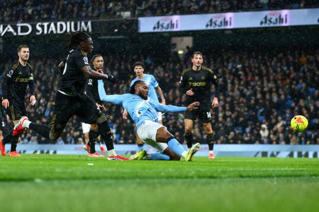 Manchester City v Fulham, Premier League Antoine Semenyo of Manchester City scores a GOAL 1-0 during the Manchester City v Fulham Premier League match at the Etihad Stadium, Manchester, England on 11 February 2026 Credit: Luke Williams Every Second Media Editorial use only. All images are copyright Every Second Media Limited. No images may be reproduced without prior permission. All rights reserved. Premier League and Football League images are subject to licensing agreements with Football DataCo Limited. see https: www.football-dataco.com Copyright: xIMAGO EveryxSecondxMediax ESM-1796-0013 LukexWilliamsx xEveryxSecondxMediax