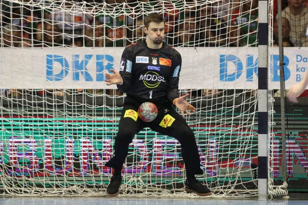 11.02.2026, xtgx, Handball, Daikin HBL, SC Magdeburg - TBV Lemgo v.l. Sergey Hernandez Ferrer (Magdeburg, 1) Parade, haelt den Ball, faengt den Ball, pariert Magdeburg