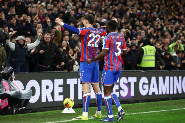 11th February 2026; Selhurst Park, Selhurst, London, England; Premier League Football, Crystal Palace versus Burnley; Jorgen Strand Larsen of Crystal Palace scores and celebrates in the 17th minute for 1-0  IanxStephen Content restricted for UK based newspaper