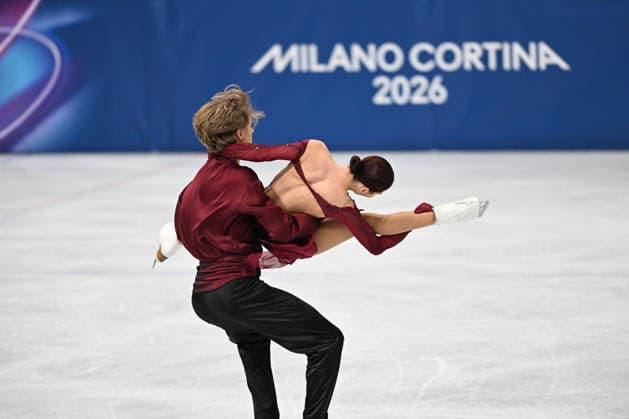 DAVIS Diana SMOLKIN Gleb (GEO) during Figure skating, Eiskunstlauf Ice Dance, Olympic Winter games, Winterspiele,Spiele, Summer games Milano-Cortina 2026 in Milan, Italy, February 11 2026  Copyright: xFilippoxTomasi IPAxSportx xipa-agency.netx xx IPA_71331280 IPA_Agency_IPA71331280
