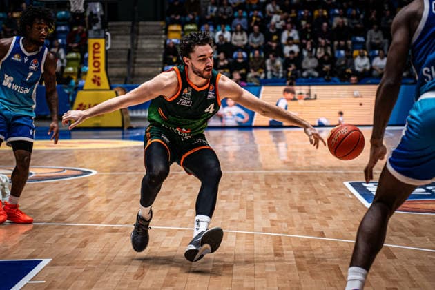 11.02.2026, xhfmx, Basketball easyCredit BBL Bundesliga, Frankfurt Skyliners - VET-CONCEPT Gladiators Trier Clay Guillozet (VET-Concept Gladiators Trier) (DFL DFB REGULATIONS PROHIBIT ANY USE OF PHOTOGRAPHS as IMAGE SEQUENCES and or QUASI-VIDEO) Frankfurt am Main