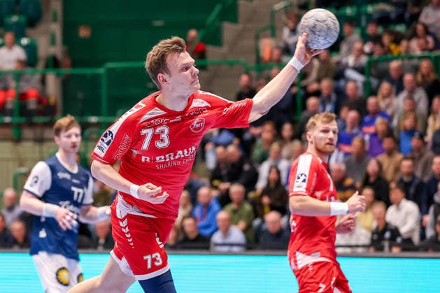 11.02.2026, Handball, 1.HBL, Bergischer HC - MT Melsungen, 20. Spieltag, Uni-Halle Wuppertal: Timo Kastening (Melsungen 73) wirft den Ball auf das Tor Nordrhein-Westfalen Deutschland