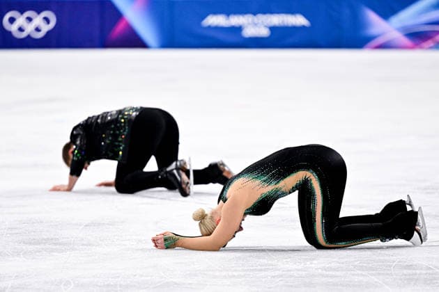 Natalie TASCHLEROVA & Filip TASCHLER (CZE), during Ice Dance Free Dance, at the Olympic Winter games, Winterspiele,Spiele, Summer games Milano Cortina 2026, at Milano Ice Skating Arena, on February 11, 2026 in Milan, Italy. Noxthirdxpartyxsales  aflo_319395542