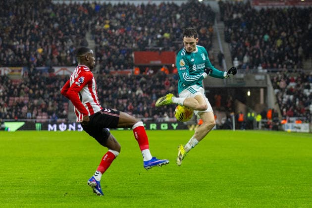 Football - FA Premier League - Sunderland AFC v Liverpool FC SUNDERLAND, ENGLAND - Wednesday, February 11, 2026: Liverpool s Florian Wirtz during the FA Premier League match between Sunderland AFC and Liverpool FC at the Stadium of Light. (Photo by David Rawcliffe Propaganda) SUNDERLAND Stadium of Light TYNE AND WEAR ENGLAND  Copyright: xDavidxRawcliffex P2026-02-11-Sunderland_Liverpool-93
