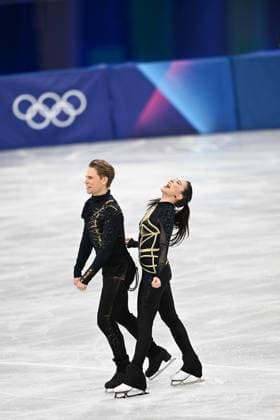 REED Allison AMBRULEVICIUS Saulius (LTU) during Figure skating, Eiskunstlauf Ice Dance, Olympic Winter games, Winterspiele,Spiele, Summer games Milano-Cortina 2026 in Milan, Italy, February 11 2026  Copyright: xFilippoxTomasi IPAxSportx xipa-agency.netx xx IPA_71334836 IPA_Agency_IPA71334836