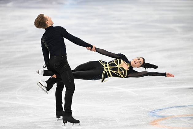 REED Allison AMBRULEVICIUS Saulius (LTU) during Figure skating, Eiskunstlauf Ice Dance, Olympic Winter games, Winterspiele,Spiele, Summer games Milano-Cortina 2026 in Milan, Italy, February 11 2026  Copyright: xFilippoxTomasi IPAxSportx xipa-agency.netx xx IPA_71334837 IPA_Agency_IPA71334837