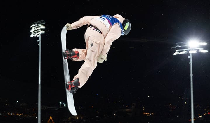 OLYMPICS - Winter Olympic Games, Olympische Spiele, Olympia, OS Milano Cortina 2026 BORMIO,ITALY,11.FEB.26 - OLYMPICS, SNOWBOARD - Winter Olympic Games Milano Cortina 2026, halfpipe, qualification, men. Image shows Florian Lechner (AUT).  GEPAxpictures xHaraldxSteiner
