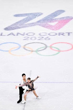 Marjorie LAJOIE & Zachary LAGHA (CAN), during Ice Dance Free Dance, at the Olympic Winter games, Winterspiele,Spiele, Summer games Milano Cortina 2026, at Milano Ice Skating Arena, on February 11, 2026 in Milan, Italy. Noxthirdxpartyxsales  aflo_319403830