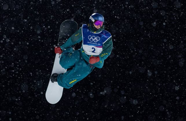 OLYMPICS - Winter Olympic Games, Olympische Spiele, Olympia, OS Milano Cortina 2026 BORMIO,ITALY,11.FEB.26 - OLYMPICS, SNOWBOARD - Winter Olympic Games Milano Cortina 2026, halfpipe, qualification, men. Image shows Scotty James (AUS).  GEPAxpictures xHaraldxSteiner