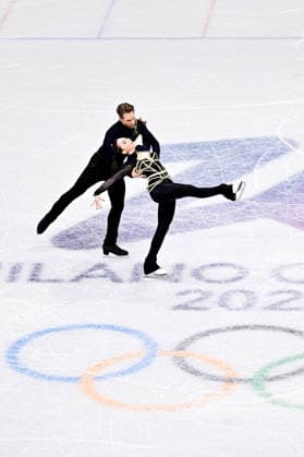 Allison REED & Saulius AMBRULEVICIUS (LTU), during Ice Dance Free Dance, at the Olympic Winter games, Winterspiele,Spiele, Summer games Milano Cortina 2026, at Milano Ice Skating Arena, on February 11, 2026 in Milan, Italy. Noxthirdxpartyxsales  aflo_319404047