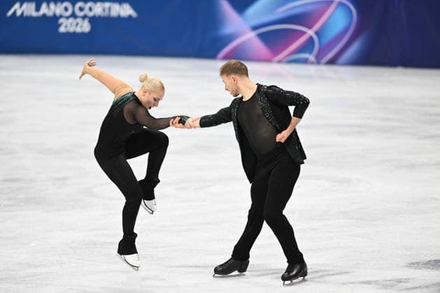 GIOCHI OLIMPICI - Olimpiadi Invernali Milano-Cortina 2026 - Figure skating, Eiskunstlauf Ice Dance TASCHLEROVA Natalie TASCHLER Filip (CZE) during Figure Skating Ice Dance, Olympic Winter games, Winterspiele,Spiele, Summer games Milano-Cortina 2026 in Milan, Italy, February 11 2026 Cortina D Ampezzo Italy  Copyright: xIPAxSport ABACAx