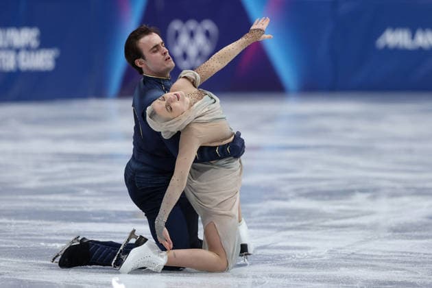 GIOCHI OLIMPICI - Olimpiadi Invernali Milano-Cortina 2026 - Figure skating, Eiskunstlauf Ice Dance Olivia Smart Tim Dieck (ESP) during the Olympic Winter games, Winterspiele,Spiele, Summer games Milano-Cortina 2026, Figure Skating Ice Dance on February 11, 2026 at Milano Ice Skating Arena in Milan Cortina D Ampezzo Italy  Copyright: xIPAxSport ABACAx