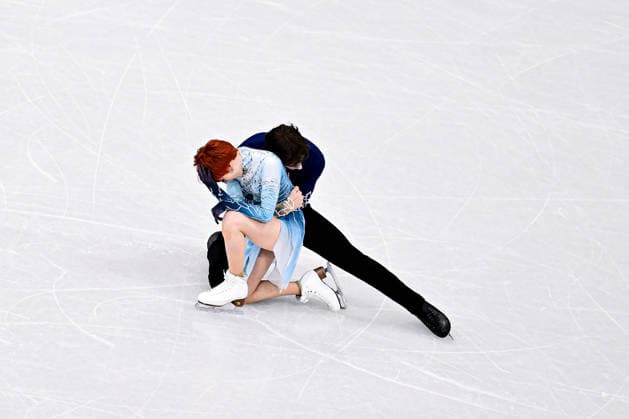 Evgeniia LOPAREVA & Geoffrey BRISSAUD (FRA), during Ice Dance Free Dance, at the Olympic Winter games, Winterspiele,Spiele, Summer games Milano Cortina 2026, at Milano Ice Skating Arena, on February 11, 2026 in Milan, Italy. Noxthirdxpartyxsales  aflo_319404000