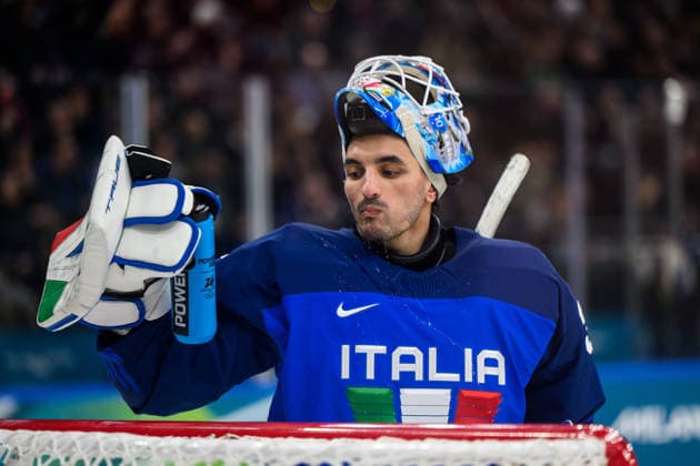 260211 Davide Fadani of Italy in the men s Ice hockey, Eishockey game between Sweden and Italy during day 5 of the 2026 Winter Olympics on February 11, 2026 in Milan. Photo: Carl Sandin BILDBYRAN kod CS CS0870 ishockey ice hockey Olympic Games, Olympische Spiele, Olympia, OS olympics winter olympics os ol olympiska spel vinter-os olympiske leker milano cortina 2026 milan cortina 2026 milano cortina 2026 olympic games milano cortina 2026 winter olympic games milano cortina-os milano cortina-ol vinter-ol 5 bbeng sverige sweden italien italy *** 260211 Davide Fadani of Italy in the men s ice hockey game between Sweden and Italy during day 5 of the 2026 Winter Olympics on February 11, 2026 in Milan Photo Carl Sandin BILDBYRAN kod CS CS0870 ishockey ice hockey olympic games olympics winter olympics os ol olympiska spel vinter os olympiske leker milano cortina 2026 milan cortina 2026 milano cortina 2026 olympic games milano cortina 2026 winter olympic games milano cortina os milano cortina ol vinter ol 5 bbeng sverige sweden italien italy  Copyright: CARLxSANDIN BB260211CS199