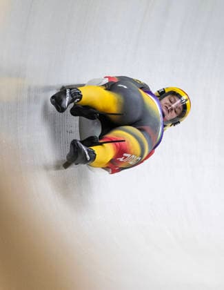 February 11, 2026, Cortina D ampezzo, Lombardy, Italy: Dajana Eitberger, front, and Magdalena Matschina of Germany win silver in the Womens Doubles Luge at the Cortina Sliding Centre for the Milano Cortina 2026 Winter Olympics. Cortina D ampezzo Italy - ZUMAsc5_ 20260211_oly_sc5_006 Copyright: xErichxSchlegelx