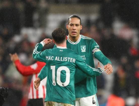 Virgil van Dijk of Liverpool celebrates after full time Sunderland v Liverpool, Premier League, Football, Stadium of Light, Sunderland, UK - 11 Feb 2026Sunderland Stadium of Light United Kingdom EDITORIAL USE ONLY No use with unauthorised audio, video, data, fixture lists, club league logos or live services. Online in-match use limited to 120 images, no video emulation. No use in betting, games or single club league player publications. Copyright: xRichardxLee Shutterstockx 16540365z