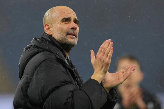 Manchester City v Fulham, Premier League Pep Guardiola the Manchester City manager celebrates the 3-0 win at the end of the Premier League match between Manchester City and Fulham at the Etihad Stadium, Manchester, UK on 11 February 2026. Manchester Etihad Stadium Manchester UK Editorial use only DataCo restrictions apply See www.football-dataco.com , Copyright: xConorxMolloyx PSI-23725-0073