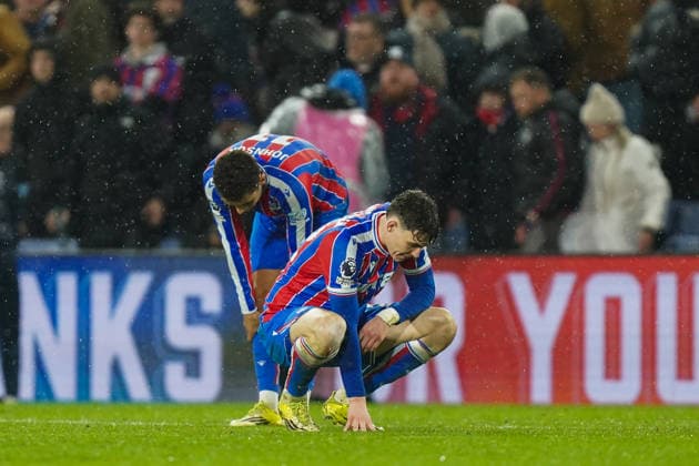Crystal Palace v Burnley, Premier League Brennan Johnson of Crystal Palace and Jörgen Strand Larsen of Crystal Palace after the Crystal Palace v Burnley Premier League match at Selhurst Park, London, England on 11 February 2026 Credit: Dylan Hepworth Every Second Media Editorial use only. All images are copyright Every Second Media Limited. No images may be reproduced without prior permission. All rights reserved. Premier League and Football League images are subject to licensing agreements with Football DataCo Limited. see https: www.football-dataco.com Copyright: xIMAGO EveryxSecondxMediax ESM-1798-0091 DylanxHepworthx xEveryxSecondxMediax