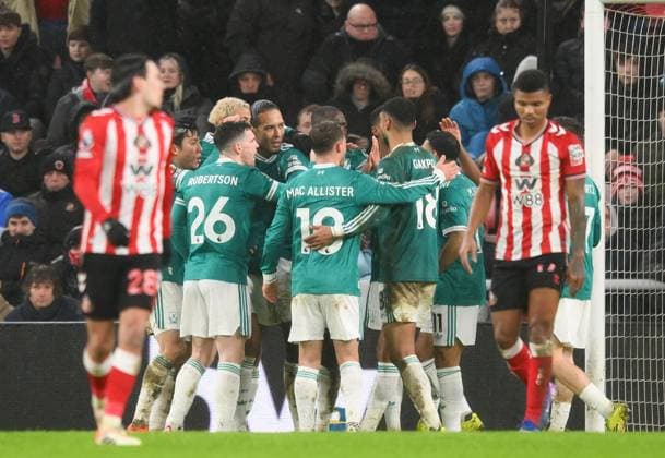 Virgil van Dijk of Liverpool celebrates scoring their first goal Sunderland v Liverpool, Premier League, Football, Stadium of Light, Sunderland, UK - 11 Feb 2026Sunderland Stadium of Light United Kingdom EDITORIAL USE ONLY No use with unauthorised audio, video, data, fixture lists, club league logos or live services. Online in-match use limited to 120 images, no video emulation. No use in betting, games or single club league player publications. Copyright: xRichardxLee Shutterstockx 16540365ad