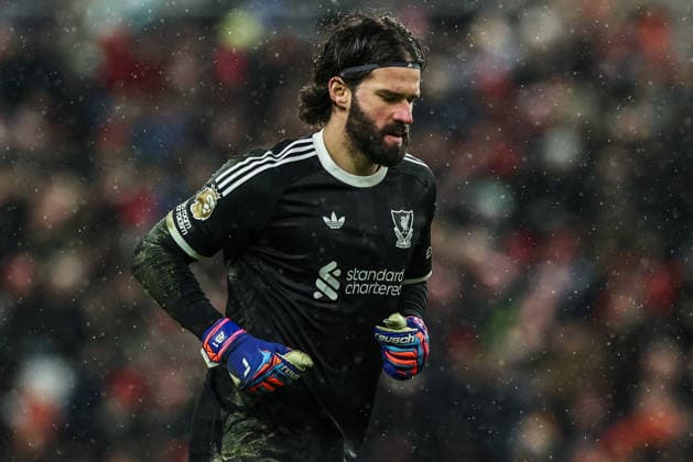 Premier League Sunderland v Liverpool Liverpool goalkeeper Alisson Becker during the Premier League match Sunderland vs Liverpool at Stadium Of Light, Sunderland, United Kingdom on 11 February 2026 (Photo by Alfie Cosgrove News Images) Sunderland Stadium Of Light Tyne and Wear United Kingdom Copyright: xAlfiexCosgrove NewsxImagesx
