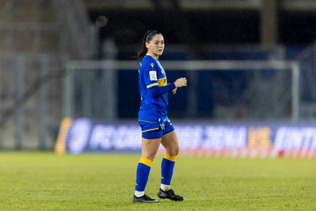 Google Pixel Frauen-Bundesliga: FC Carl Zeiss Jena vs. FC Bayern München; Jena; 11.02.2026 Olivia Alcaide ( 9; FC Carl Zeiss Jena) Google Pixel Frauen-Bundesliga: FC Carl Zeiss Jena vs. FC Bayern München; ad hoc arena im Ernst-Abbe-Sportfeld; 11.02.2026 DFB REGULATIONS PROHIBIT ANY USE OF PHOTOGRAPHS AS IMAGE SEQUENCES AND OR QUASI-VIDEO. Copyright: xBEAUTIFULxSPORTS Duehringx