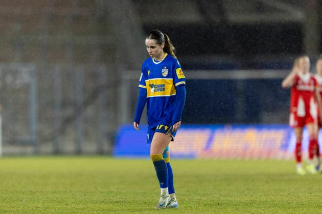 Google Pixel Frauen-Bundesliga: FC Carl Zeiss Jena vs. FC Bayern München; Jena; 11.02.2026 Rieke Tietz ( 17; FC Carl Zeiss Jena) Google Pixel Frauen-Bundesliga: FC Carl Zeiss Jena vs. FC Bayern München; ad hoc arena im Ernst-Abbe-Sportfeld; 11.02.2026 DFB REGULATIONS PROHIBIT ANY USE OF PHOTOGRAPHS AS IMAGE SEQUENCES AND OR QUASI-VIDEO. Copyright: xBEAUTIFULxSPORTS Duehringx