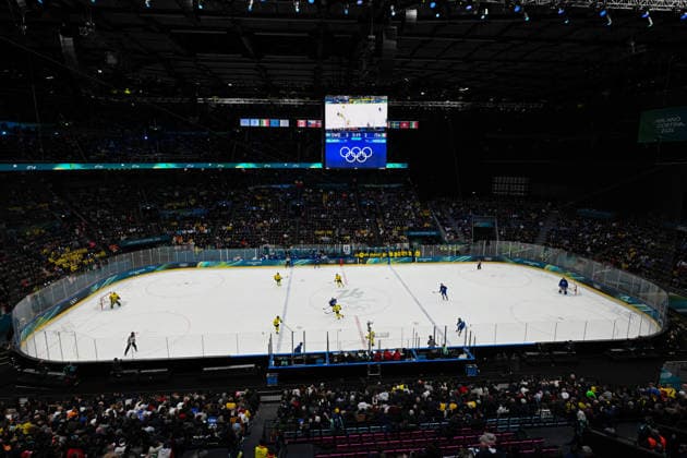 Winter Olympics - Sweden v Italy Men s Preliminary Group B Match General view during the Men s Preliminary Group B match between Sweden and Italy on day five of the Milano Cortina 2026 Winter Olympic Games, Olympische Spiele, Olympia, OS at Milano Santagiulia Ice hockey, Eishockey Arena on February 11, 2026 in Milan, Italy. Photo by JMP ABACAPRESS.COM Milan Italy  Copyright: xJMP ABACAx