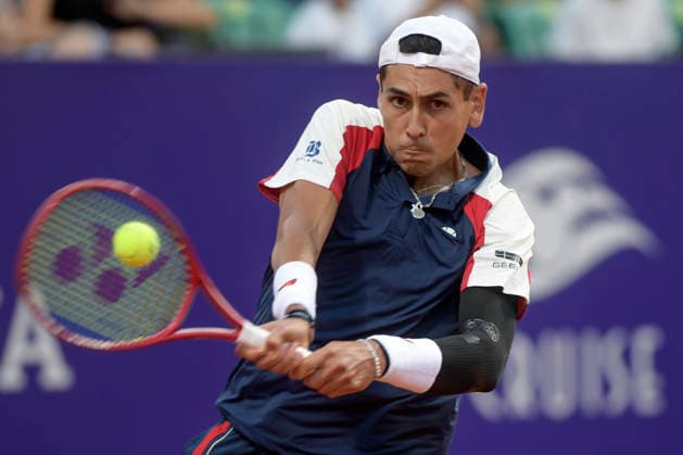 Tenis, Alejandro Tabilo vs Joao Fonseca. ATP, Tennis Herren 250 Buenos Aires 2026. El tenista chileno Alejandro Tabilo es fotografiado contra Joao Fonseca de Brasil durante el ATP 250 en Buenos Aires, Argentina. 11 02 2026 Mariano Garcia UNAR Photosport Tennis, Alejandro Tabilo vs Joao Fonseca 2026 Buenos Aires ATP 250. Chile™s tennis player Alejandro Tabilo is pictured against Joao Fonseca of Brazil during the ATP 250 match in Buenos Aires, Argentina. 11 02 2026 Mariano Garcia UNAR Photosport Alejandro Tabilo vs Joao Fonseca, ATP 250 Buenos Aires 2026 