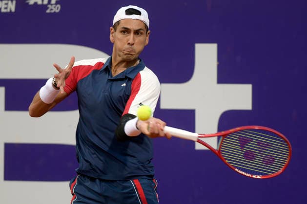 Tenis, Alejandro Tabilo vs Joao Fonseca. ATP, Tennis Herren 250 Buenos Aires 2026. El tenista chileno Alejandro Tabilo es fotografiado contra Joao Fonseca de Brasil durante el ATP 250 en Buenos Aires, Argentina. 11 02 2026 Mariano Garcia UNAR Photosport Tennis, Alejandro Tabilo vs Joao Fonseca 2026 Buenos Aires ATP 250. Chile™s tennis player Alejandro Tabilo is pictured against Joao Fonseca of Brazil during the ATP 250 match in Buenos Aires, Argentina. 11 02 2026 Mariano Garcia UNAR Photosport Alejandro Tabilo vs Joao Fonseca, ATP 250 Buenos Aires 2026 