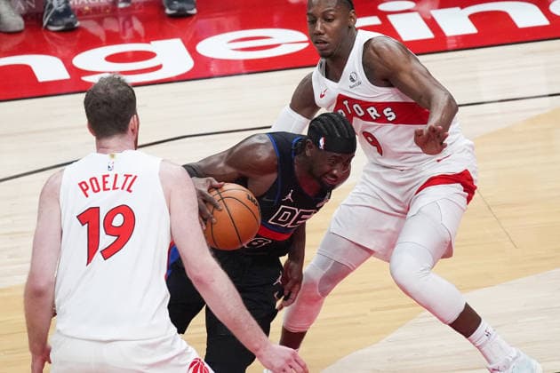 Detroit Pistons v Toronto Raptors TORONTO, CANADA - FEBRUARY 11 : Caris LeVert (8) of Detroit Pistons in action during the NBA, Basketball Herren, USA basketball game between Detroit Pistons and Toronto Raptors at the Scotiabank Arena on February 11, 2026 in Toronto, Ontario, Canada. Mert Alper Dervis Anadolu Ontario Canada. Editorial use only. Please get in touch for any other usage.  Copyright: x2026xAnadoluxMertxAlperxDervisx