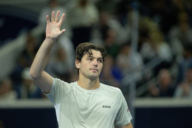 February 11, 2026, Frisco, Texas, USA: TAYLOR FRITZ (USA) celebrates after winning a menÃ¢â‚¬â ¢s singles match at 2026 Nexo Dallas Open at The Ford Center at The Star in Frisco, Texas. Taylor Fritz defeated Brandon Nakishima, 6:3, 6:4. Frisco USA - ZUMAh193 20260211_zsp_h193_151 Copyright: xDanielxMcGregor-Huyerx