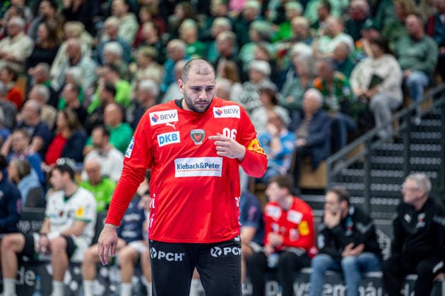 Handball Bundesliga; HSG Wetzlar - Füchse Berlin, 11.02.26 Torwart Dejan Milosavljev (Füchse Berlin, 96) Handball Bundesliga; HSG Wetzlar - Füchse Berlin: Wetzlar, 11.02.26 Copyright: xBEAUTIFULxSPORTS Roeczeyx